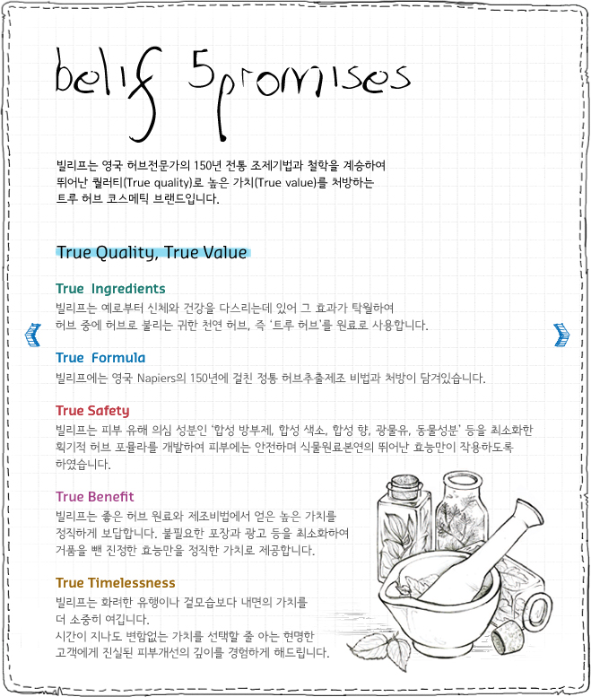 belif 5 promises