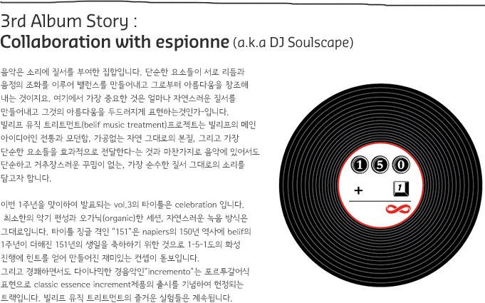 3rd Album Story: Collaboration with espionne (a.k.a DJ Soulscape)