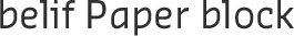 belif paperBlock