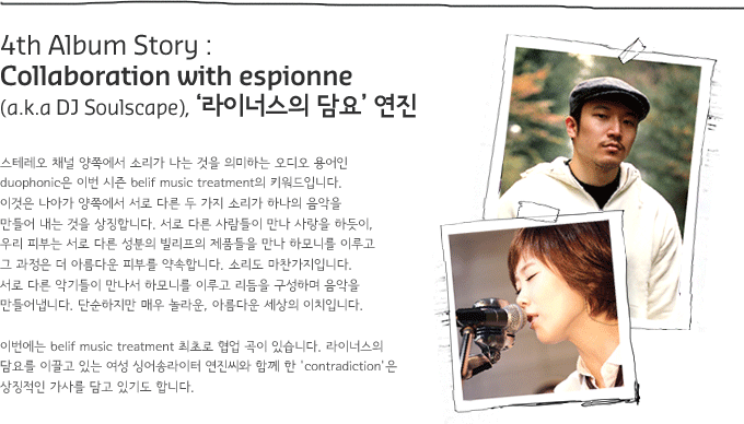 4th Album Story: Collaboration with espionne (a.k.a DJ Soulscape), ̳ʽ 䡯